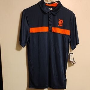 Detroit Tigers Polo Shirt – Old English D – NWT – 100% Polyester